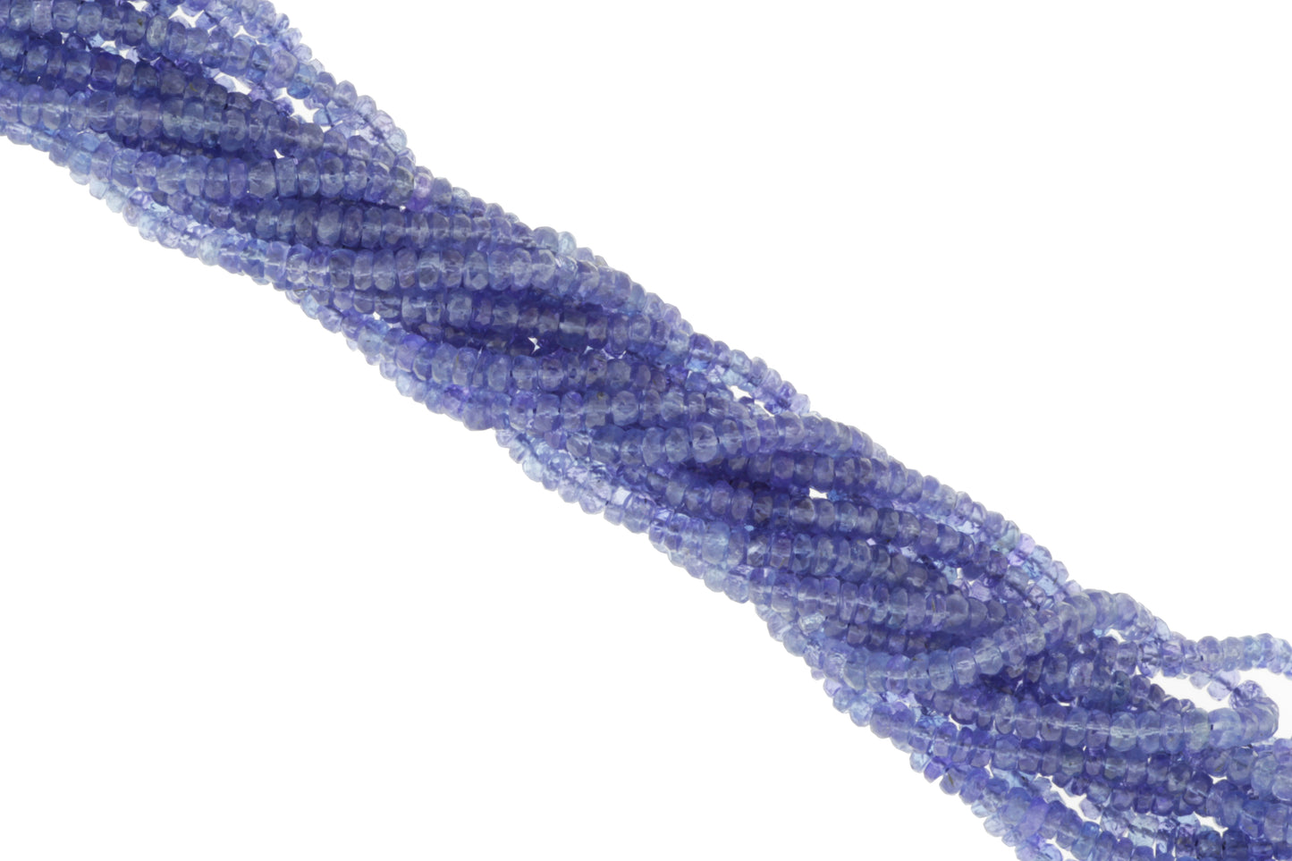 Blue Tanzanite 3.5mm Faceted Rondelles