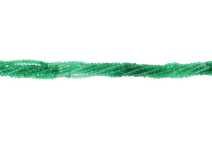 Ombre Green Onyx 2.5mm Faceted Rondelles