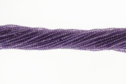 Light Purple Amethyst 2.5mm Faceted Rounds