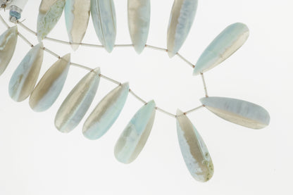Owyhee Opal 25x11mm Faceted Pear Shaped Briolettes