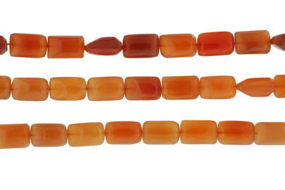 Burnt Orange Carnelian 16x10mm Smooth Nuggets