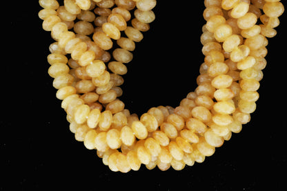 Yellow Heliodor 7mm Faceted Rondelles