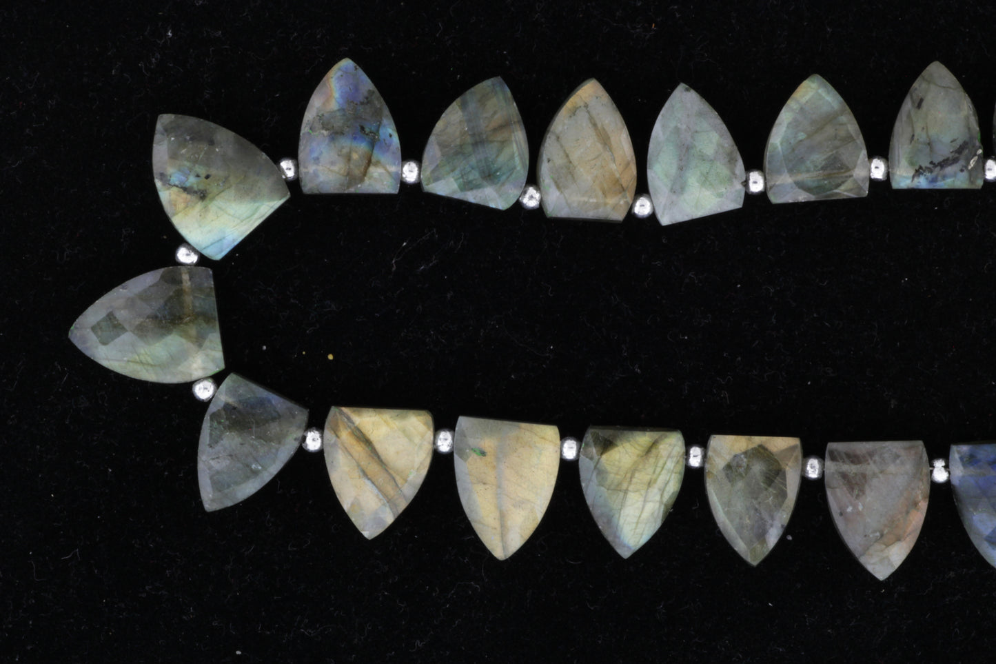 Blue Labradorite 17x13mm Faceted Shields