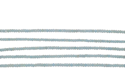 Aquamarine 4mm Faceted Rondelles