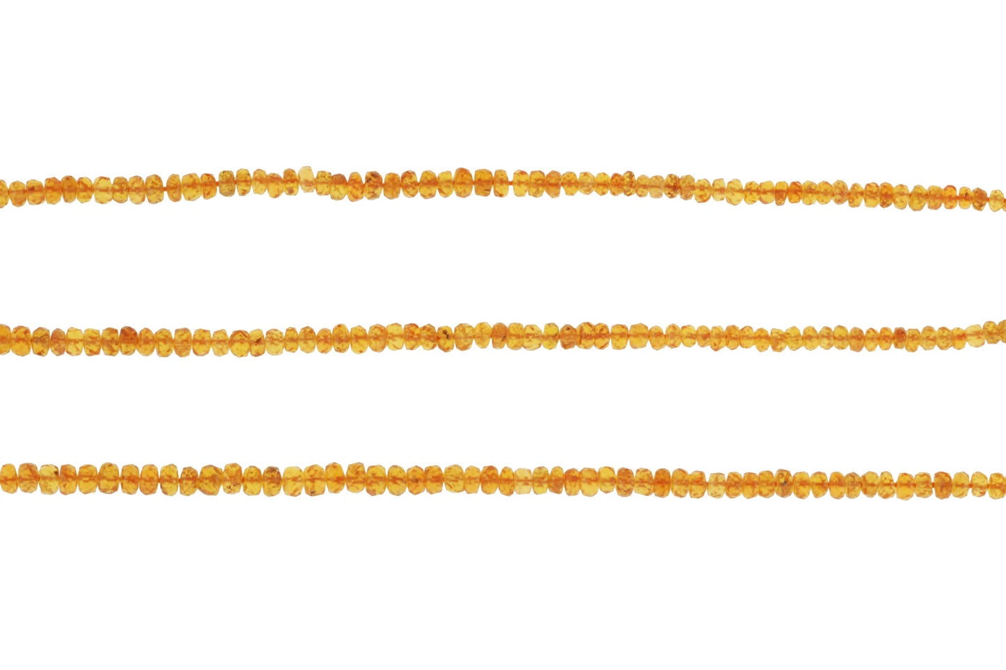 Spessartite Garnet 3mm Faceted Rondelles