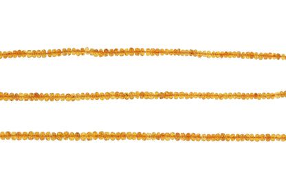 Spessartite Garnet 3mm Faceted Rondelles