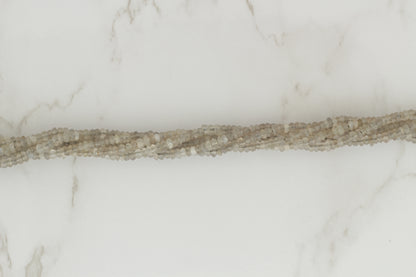 Gray Moonstone 2.5mm Faceted Rondelles