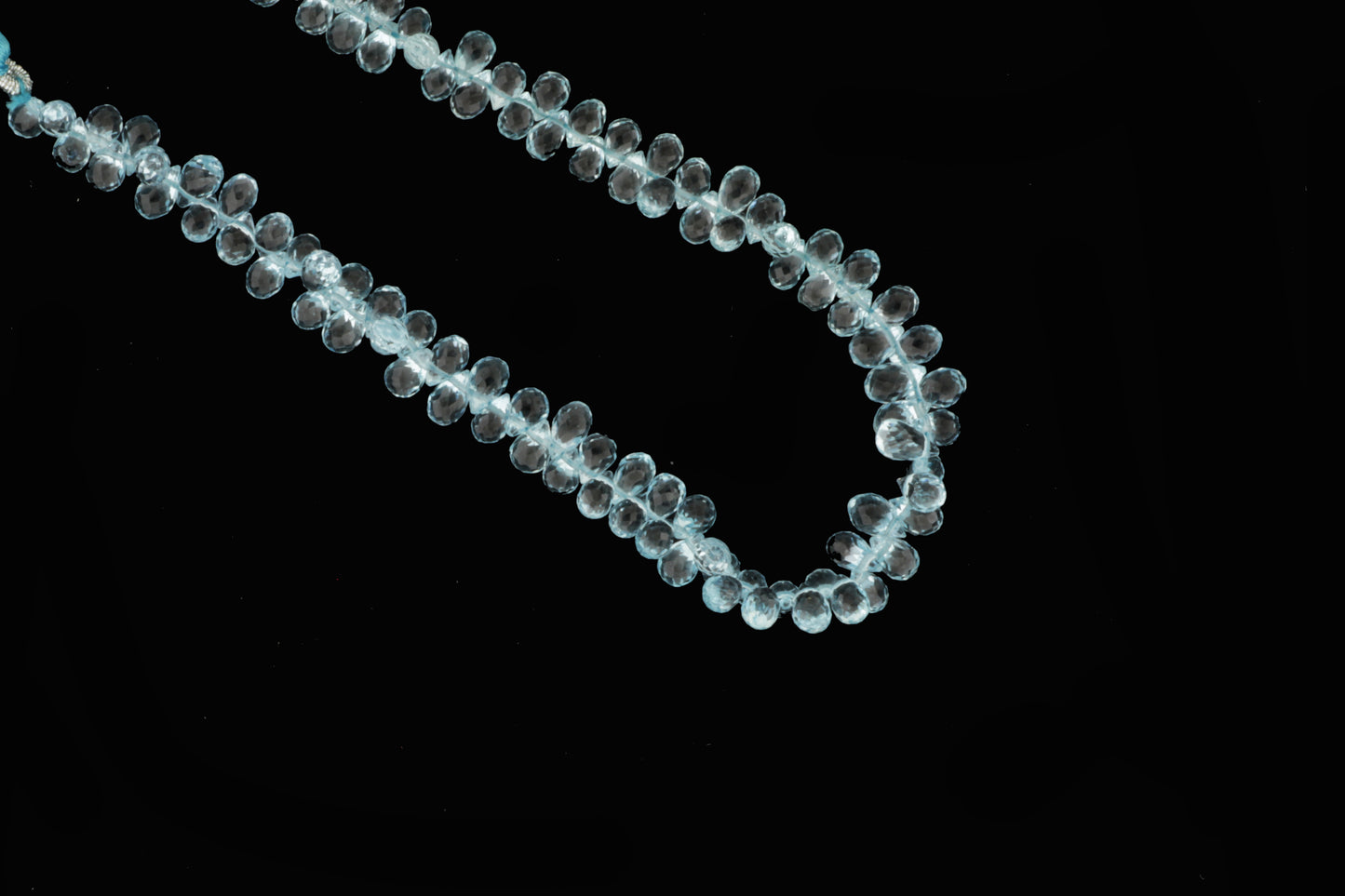 Sky Blue Topaz 5x3mm Faceted Teardrop Briolettes