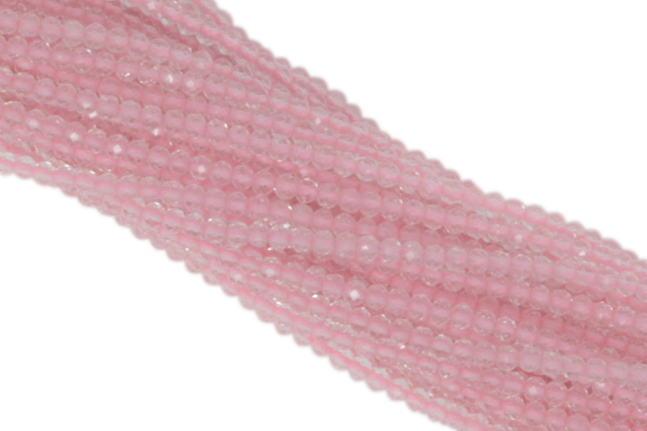 Rose Quartz 2mm Faceted Rounds