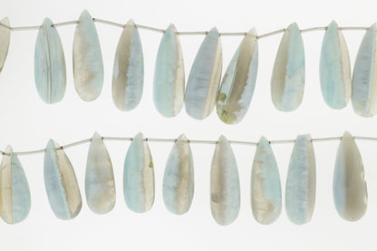 Owyhee Opal 25x11mm Faceted Pear Shaped Briolettes