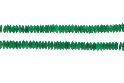 Green Onyx 8mm German Cut Faceted Rondelles