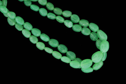 Apple Green Chrysoprase 8x6mm Smooth Nuggets