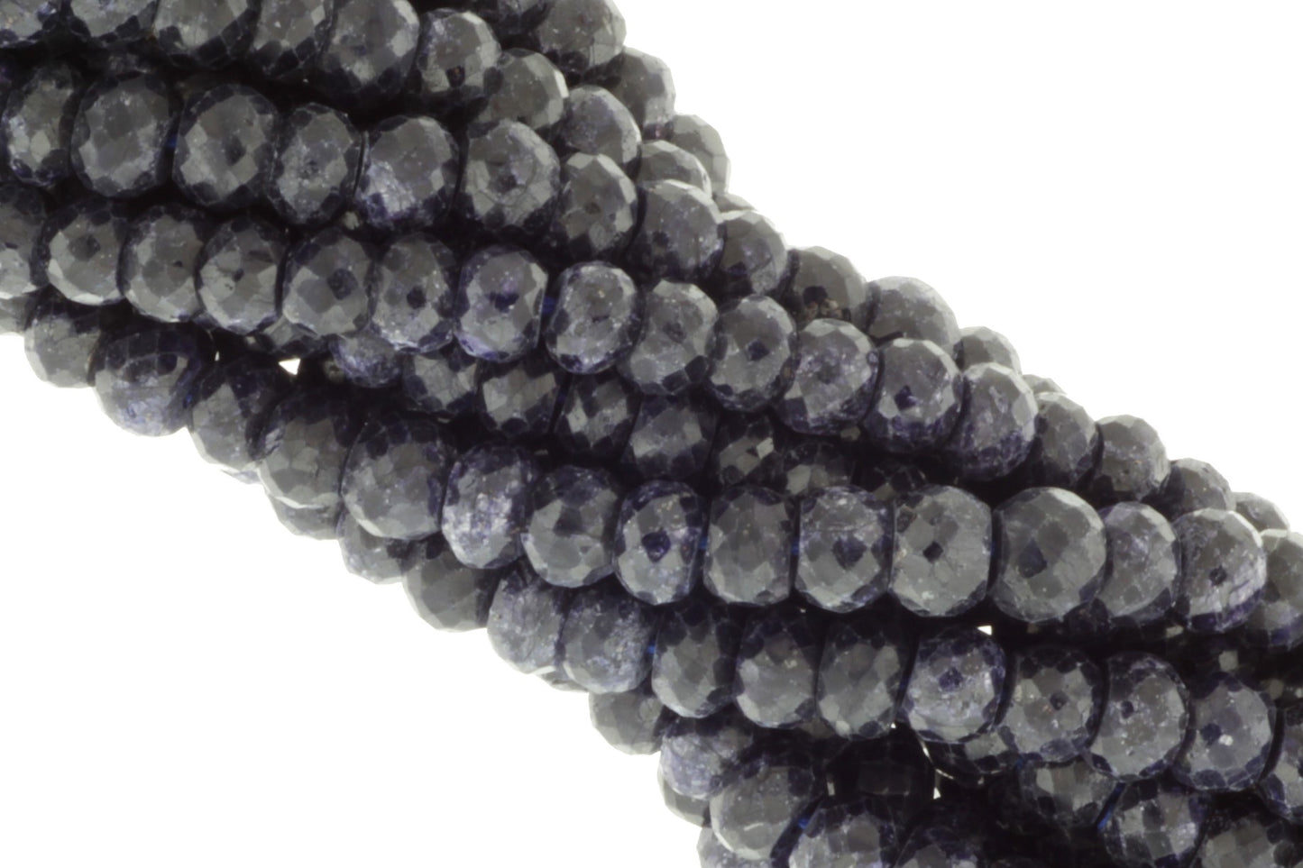 Dyed Blue Sapphire 5mm Faceted Rondelles