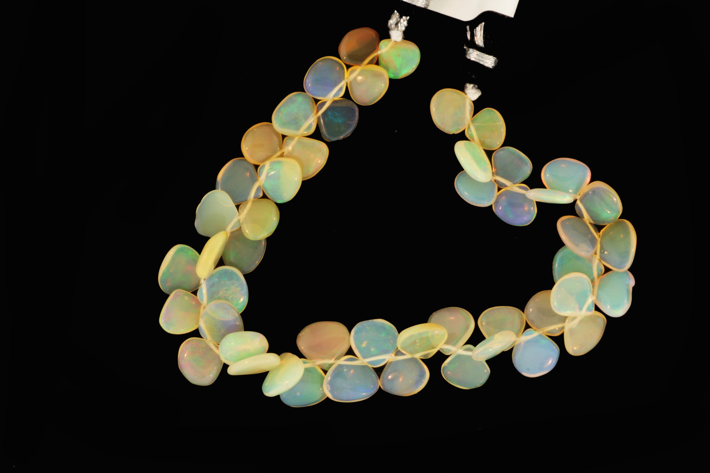 Ethiopian Opal 8mm Smooth Heart Shaped Briolettes