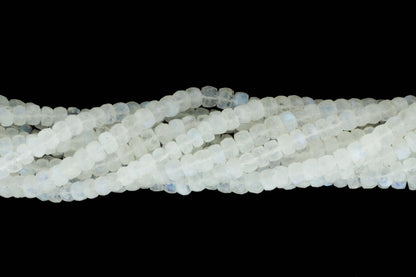 Rainbow Moonstone 5mm Faceted Rondelles