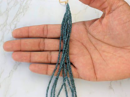 Blue Diamond 3mm Faceted Chips