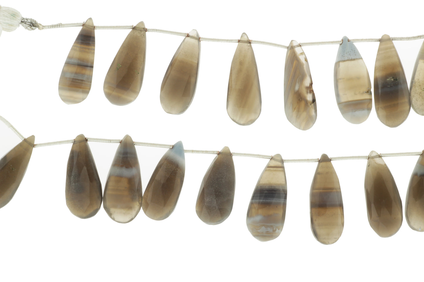 Owyhee Opal 22x11mm Faceted Pear Shaped Briolettes