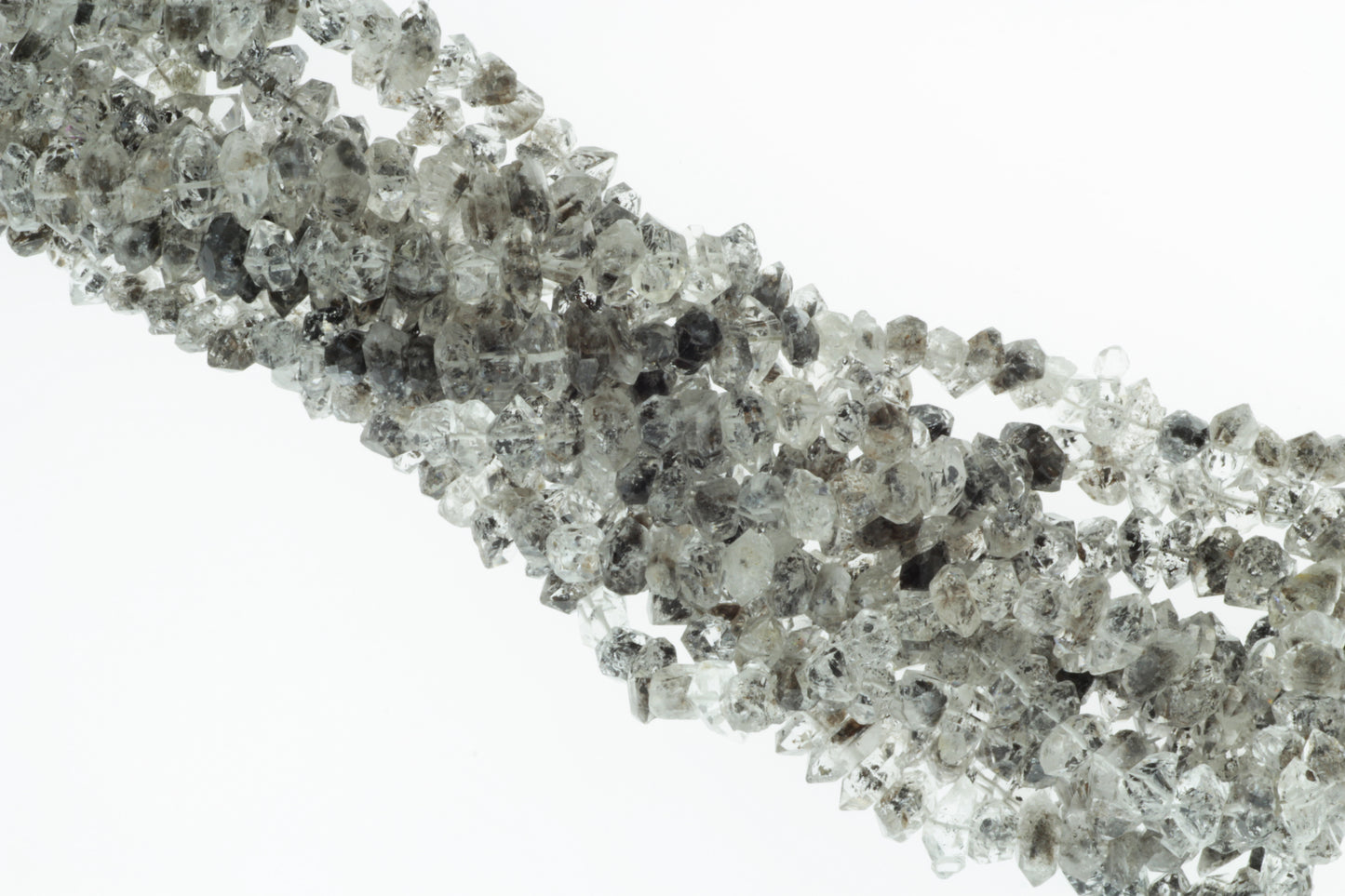 Dark Herkimer Diamond Quartz 7mm Freeform Chips