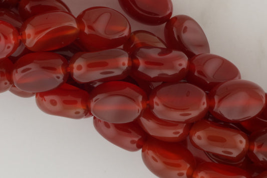 Burnt Orange Carnelian 14x10mm Smooth Nuggets