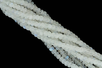 Rainbow Moonstone 5mm Faceted Rondelles