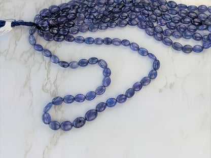 Blue Tanzanite 9x7mm Smooth Ovals
