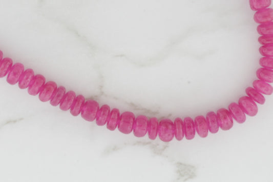Pink Sapphire 3mm Smooth Rondelles