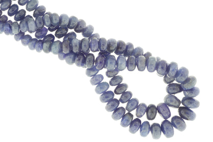 Blue Tanzanite 7mm Smooth Rondelles