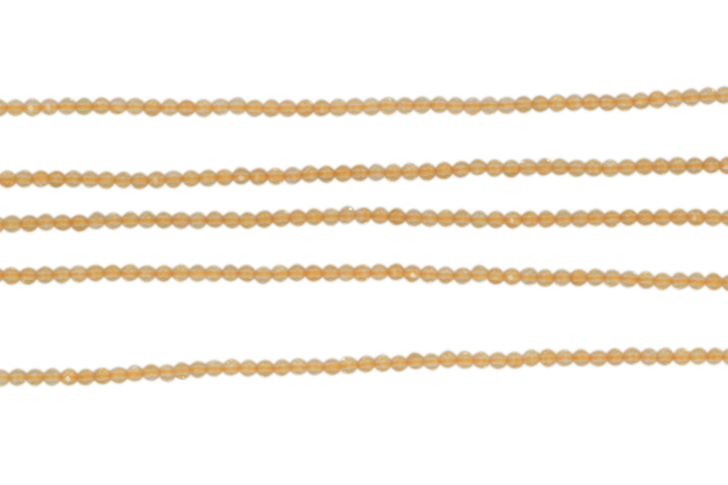 Citrine 2.5mm Faceted Rounds