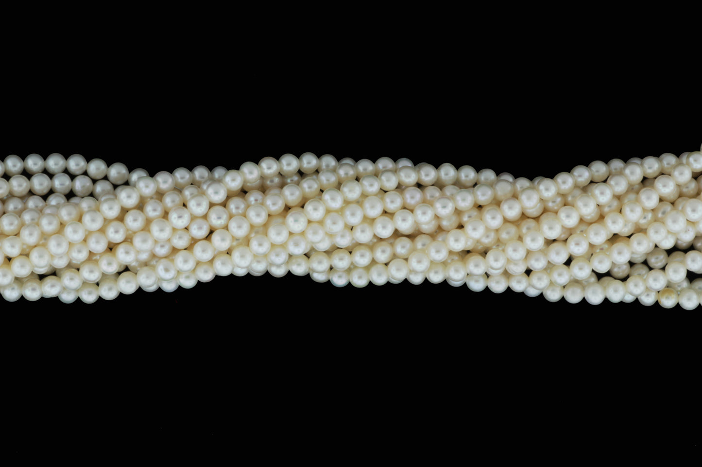 White Freshwater Pearl 4mm Smooth Rounds