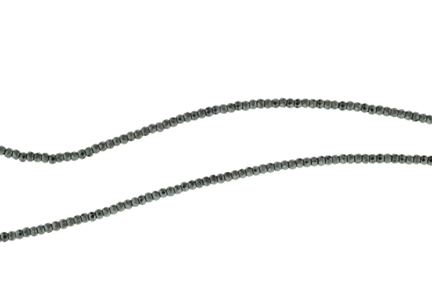Gunmetal Hematite 3mm Faceted Rondelles