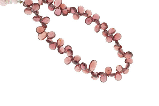 Rhodolite Garnet 9x5mm Faceted Pear Shaped Briolettes