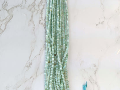 Peruvian Opal 3mm Faceted Rondelles