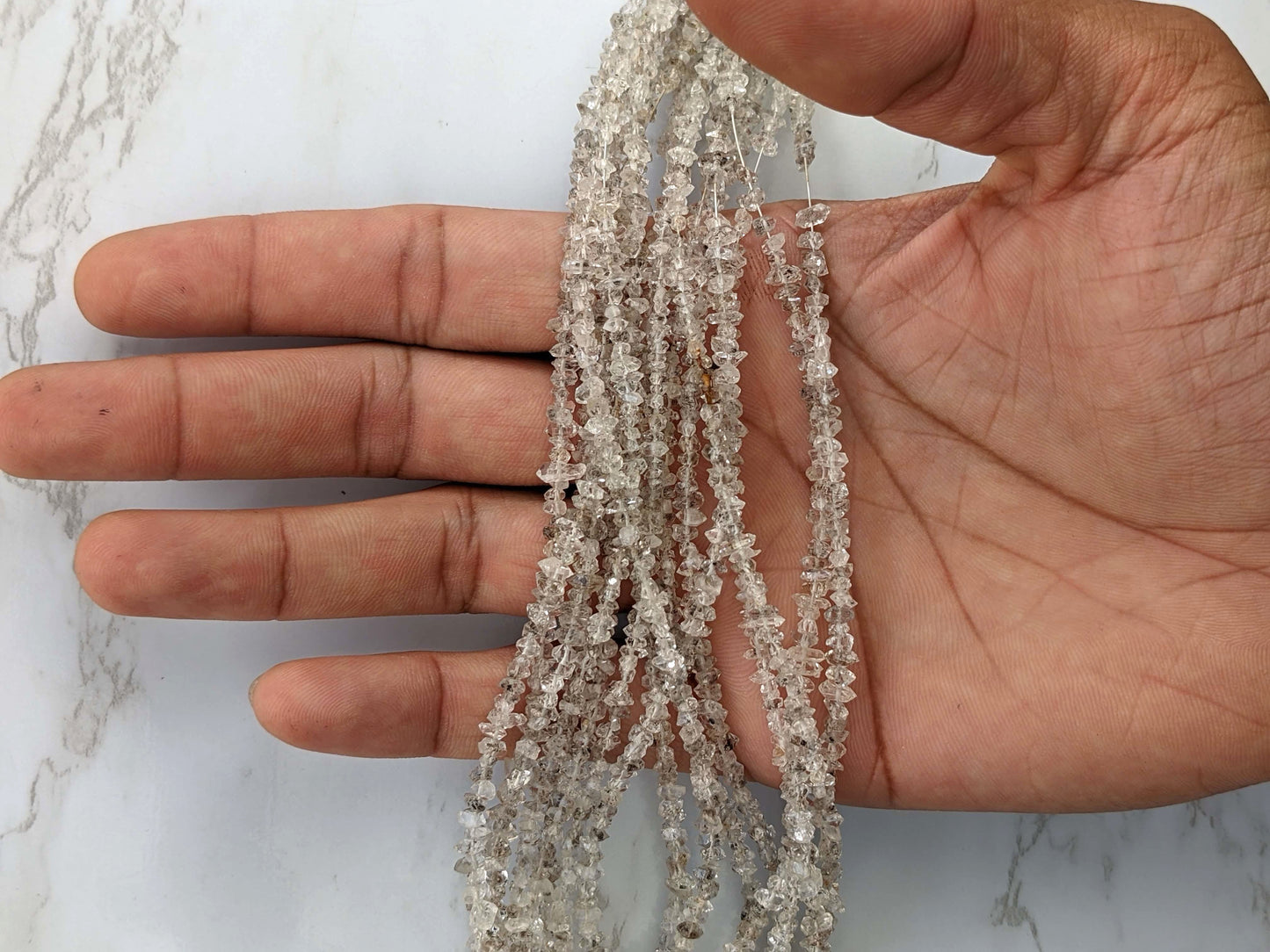 Herkimer Diamond Quartz 3mm Freeform Chips