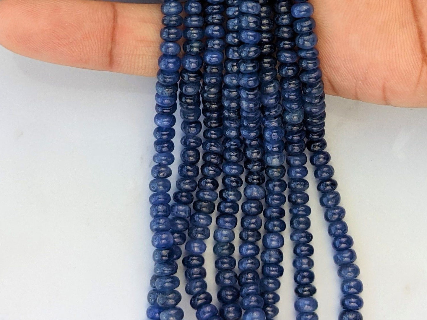 Cornflower Blue Sapphire 5mm Smooth Rondelles