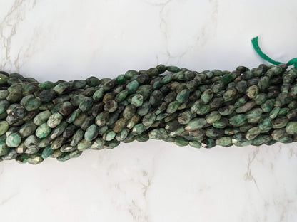 Sakoda Emerald 9x7mm Faceted Ovals
