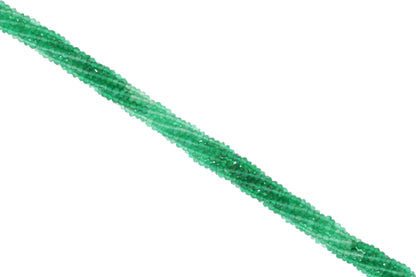 Ombre Green Onyx 2.5mm Faceted Rondelles