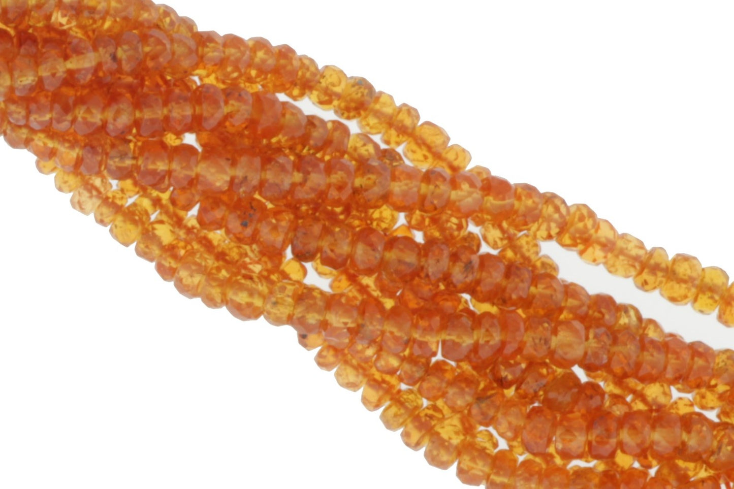 Spessartite Garnet 4mm Faceted Rondelles