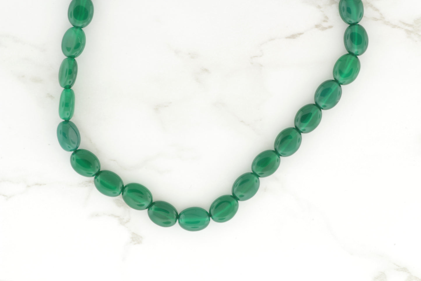 Green Onyx 9x7mm Smooth Ovals