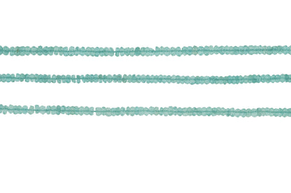 Sea Blue Apatite 4mm Faceted Rondelles