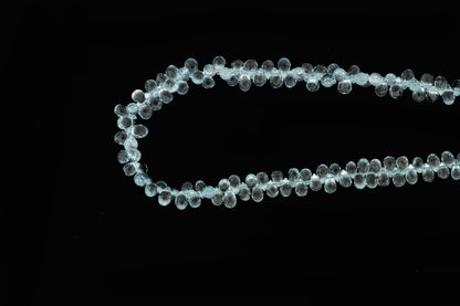 Sky Blue Topaz 5x3mm Faceted Teardrop Briolettes