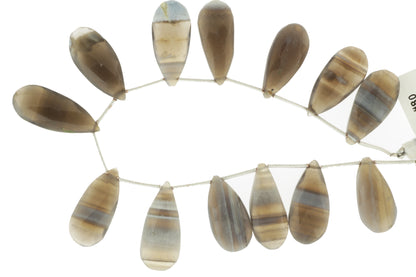 Owyhee Opal 22x11mm Faceted Pear Shaped Briolettes