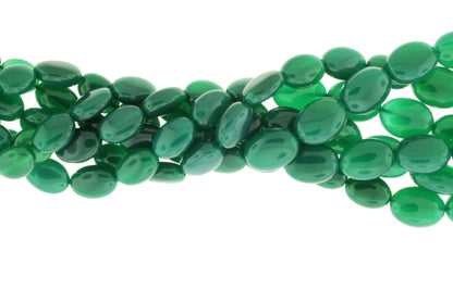 Green Onyx 12x10mm Smooth Ovals
