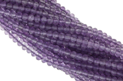 Light Purple Amethyst 2.5mm Faceted Rounds