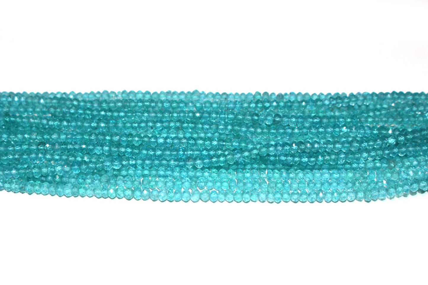 Apatite 3mm Faceted Rondelles