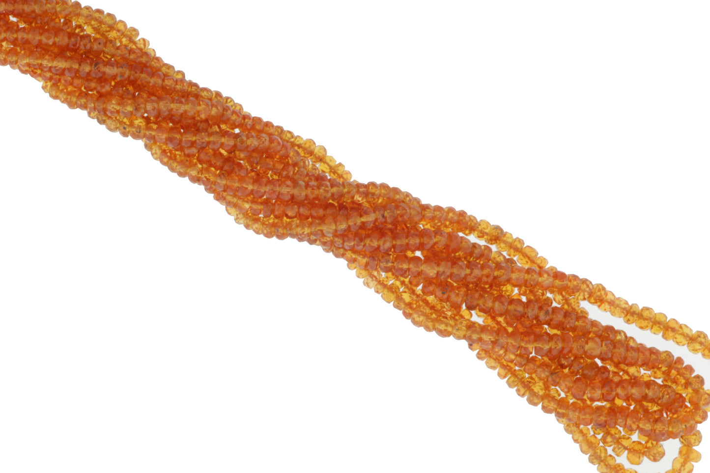 Spessartite Garnet 4mm Faceted Rondelles