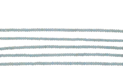 Aquamarine 4mm Faceted Rondelles