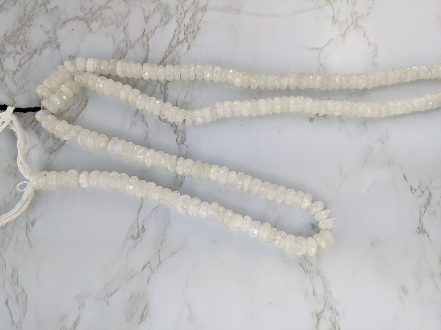 Rainbow Moonstone 10mm Faceted Rondelles