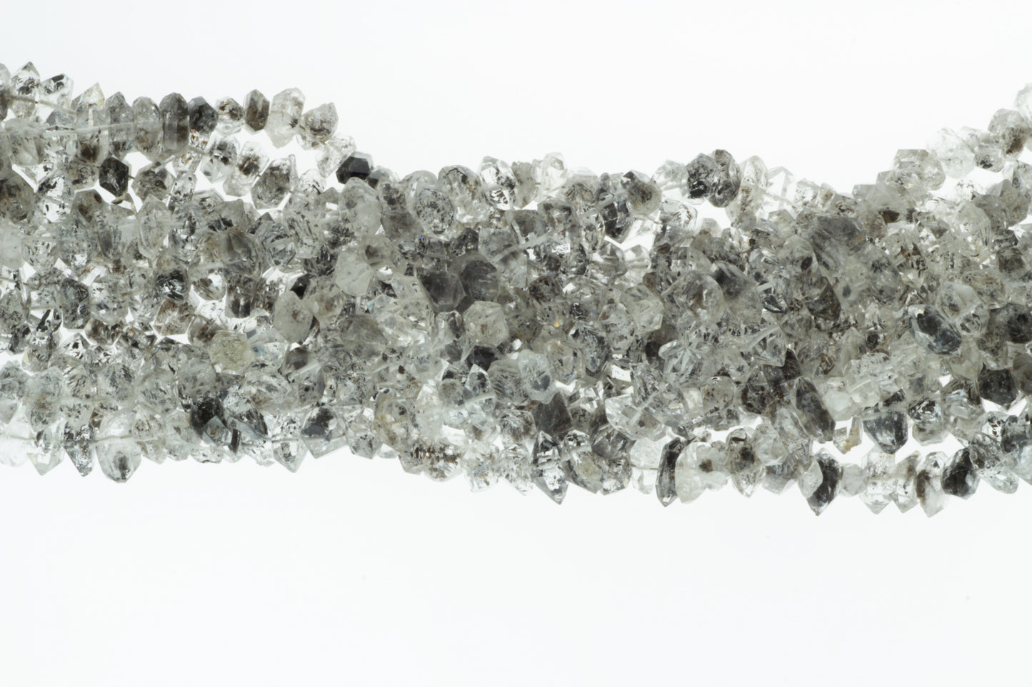 Dark Herkimer Diamond Quartz 7mm Freeform Chips