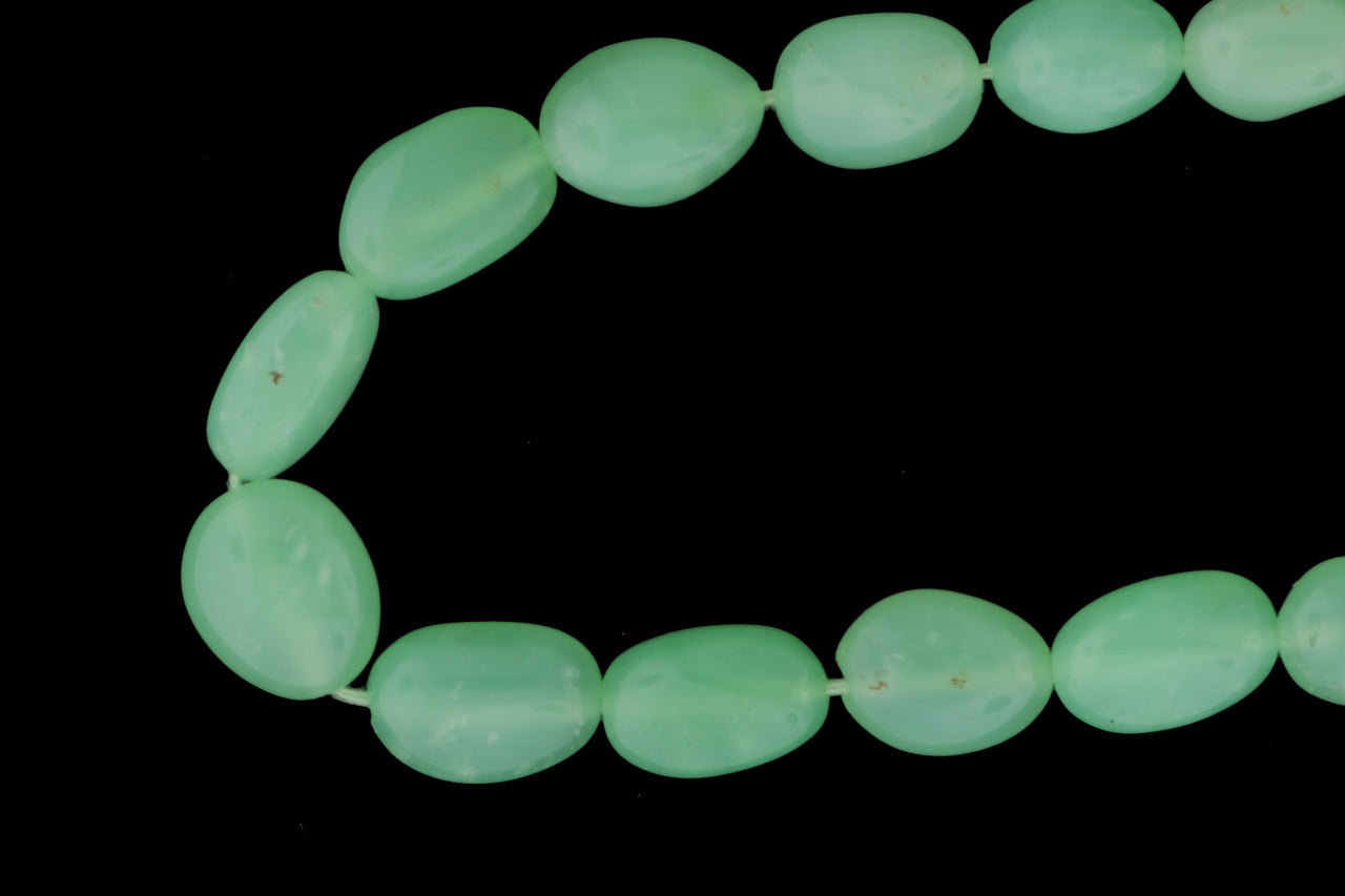 Light Green Chrysoprase 8x6mm Smooth Nuggets