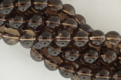 Brown Smoky Quartz 8mm Smooth Rounds